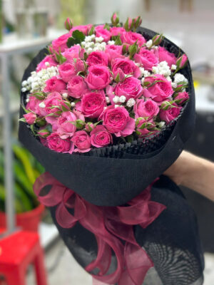 bó shophia giấy đen
